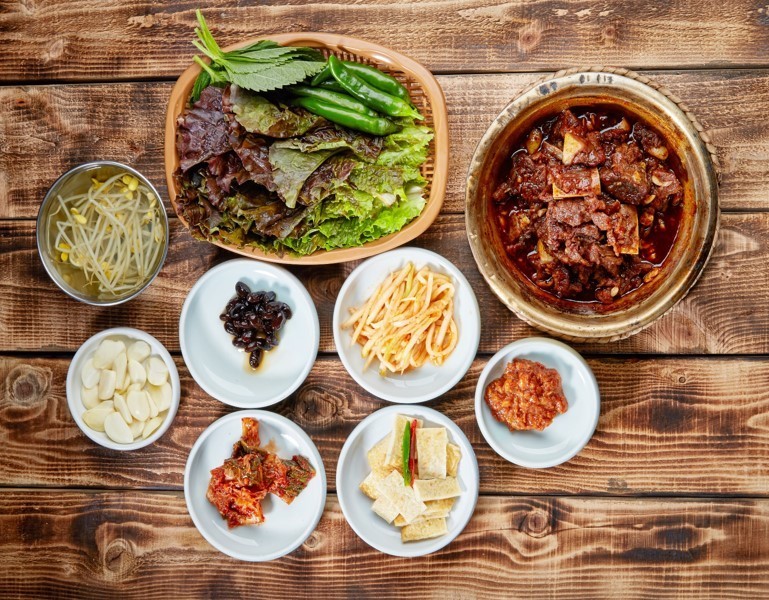 소갈비찜 상차림