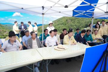 경주시 가뭄피해 지역 현장 방문