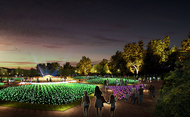 황성공원 LED장미정원 ‘빛누리정원’ 조감도