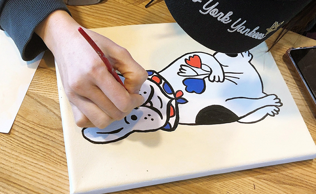 드로잉 체험카페 ‘휘들램’체험 모습 1