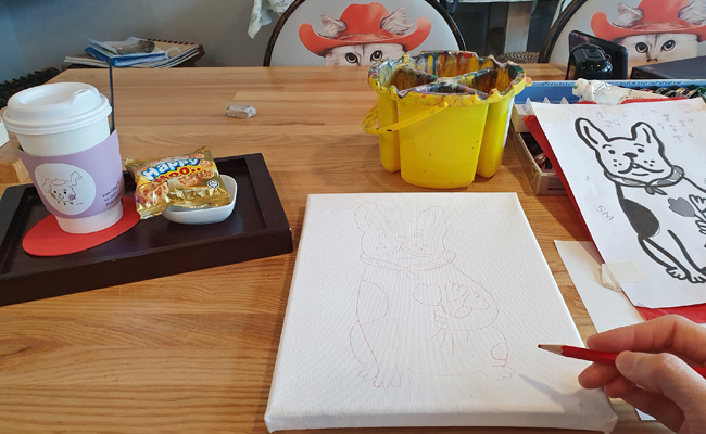 드로잉 체험카페 ‘휘들램’체험 모습 2