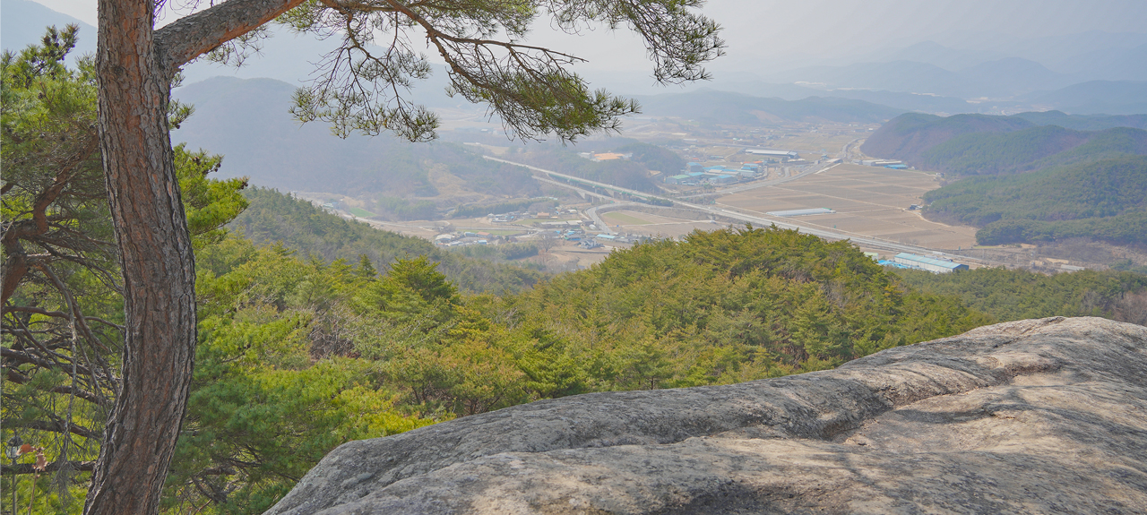 마석산 백운대 전망
