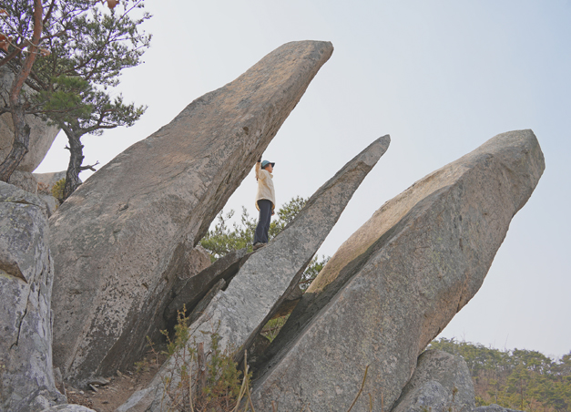 마석산 삼지창 바위