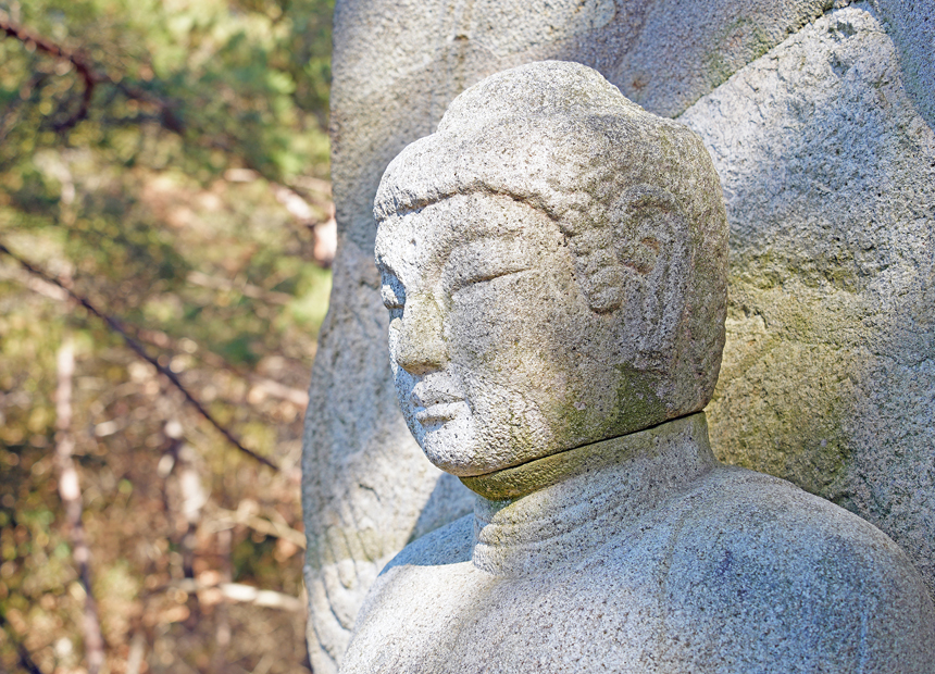 삼릉계 석조여래좌상
