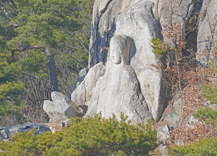 삼릉계곡 마애석가여래좌상
