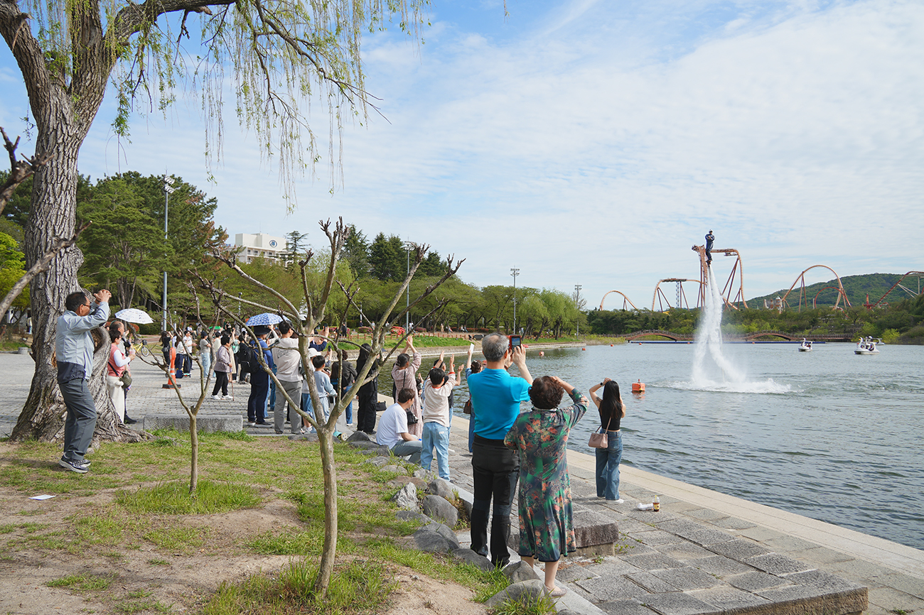 보문호 플라이보드 공연