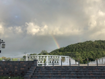 동궁원의 무지개