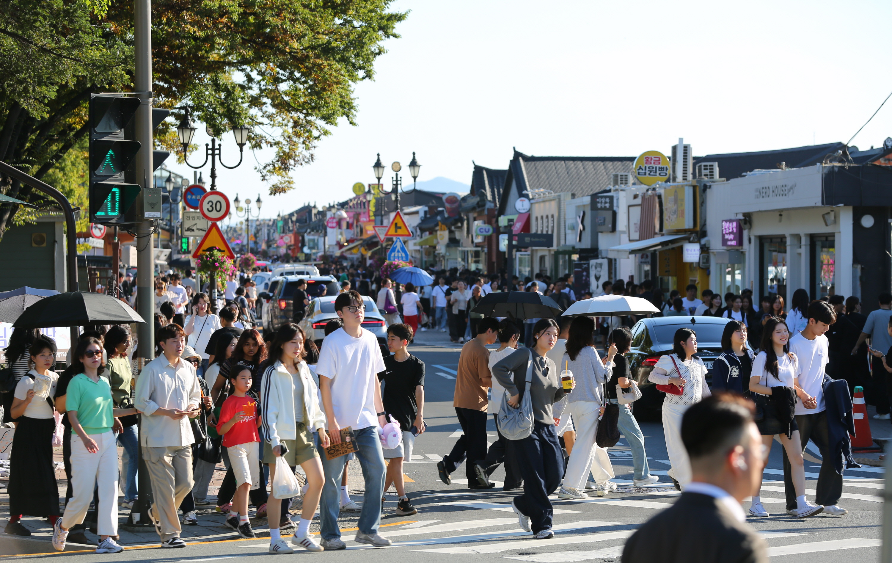 경주 황리단길 전경