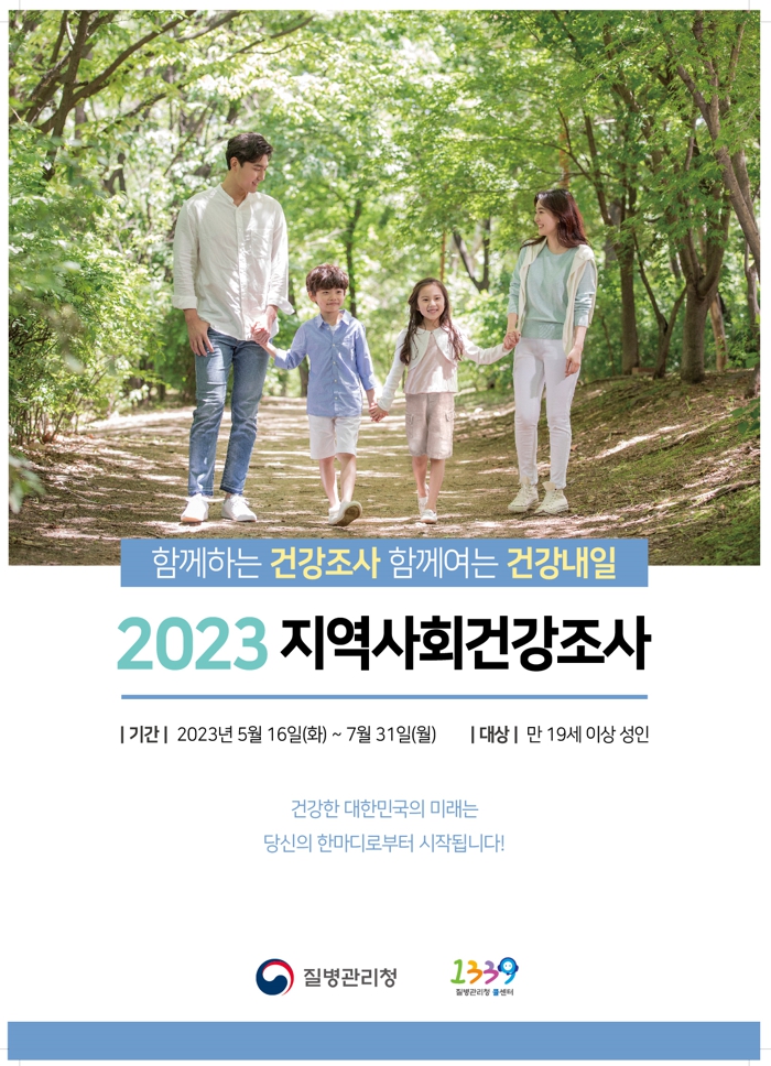 ‘2023년 지역사회건강조사’ 포스터