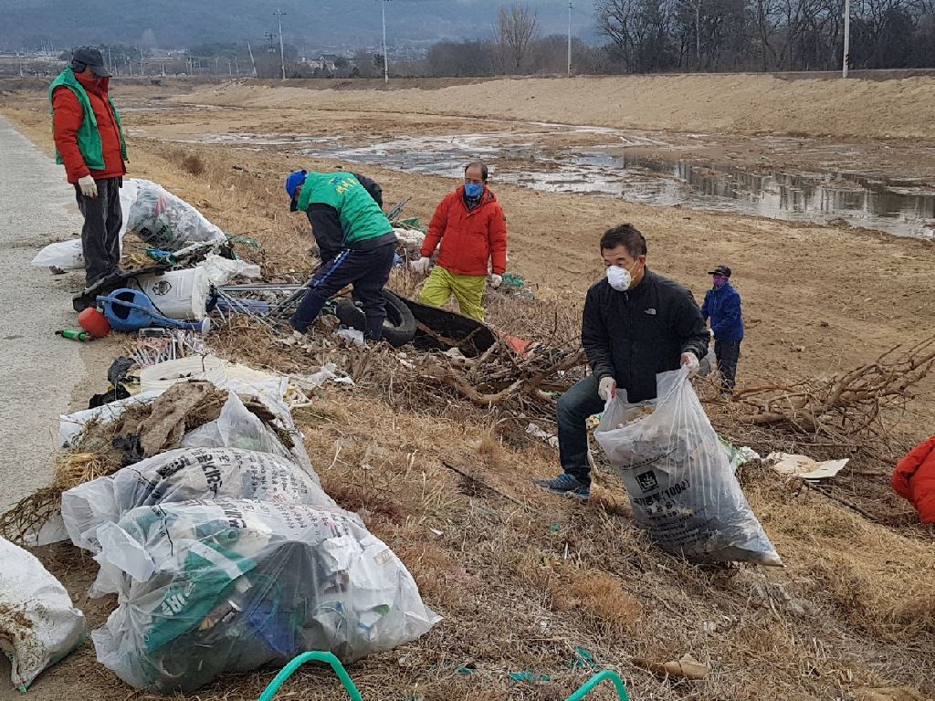 남천 환경정화 봉사활동