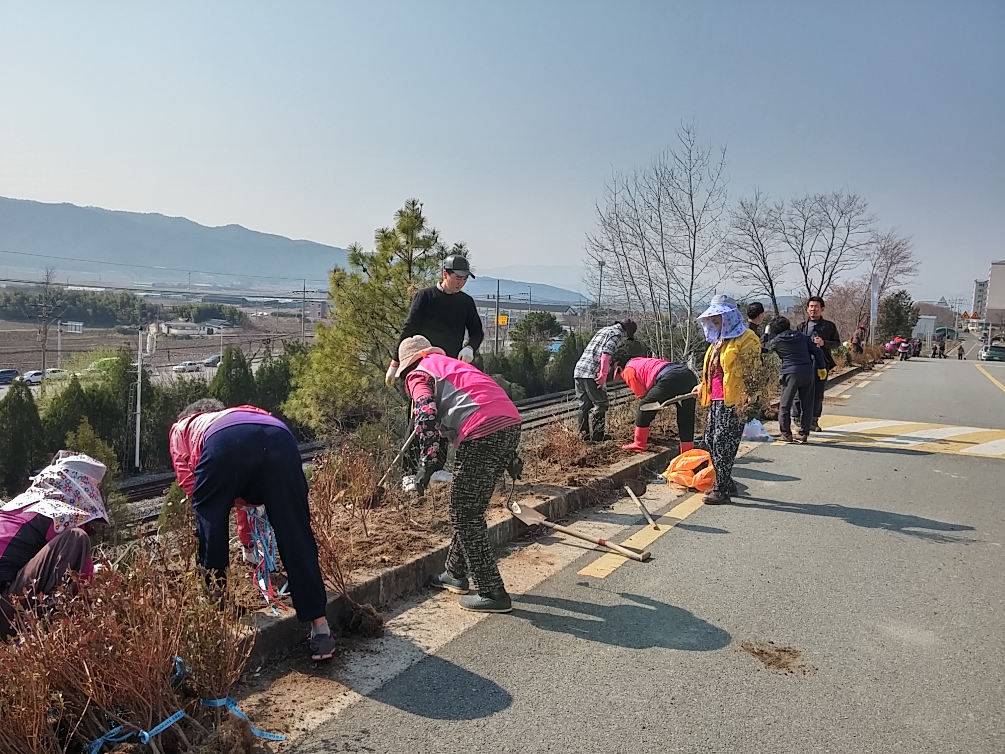 꽃길 조성