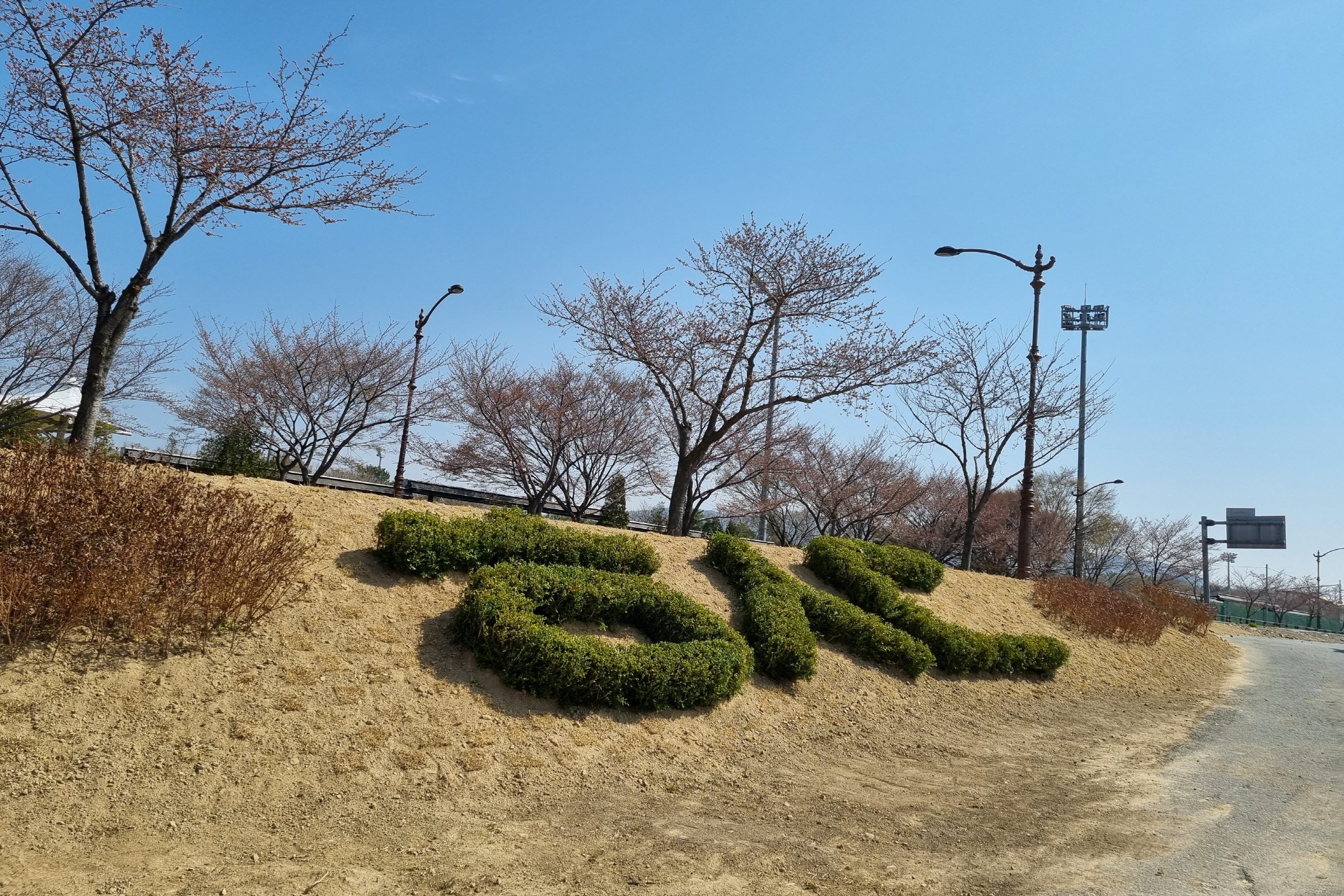 1. 경주시 황성동행정복지센터, 북천 강변 경사면 공한지에 세로운 볼거리인 화단 조성했다. .jpg