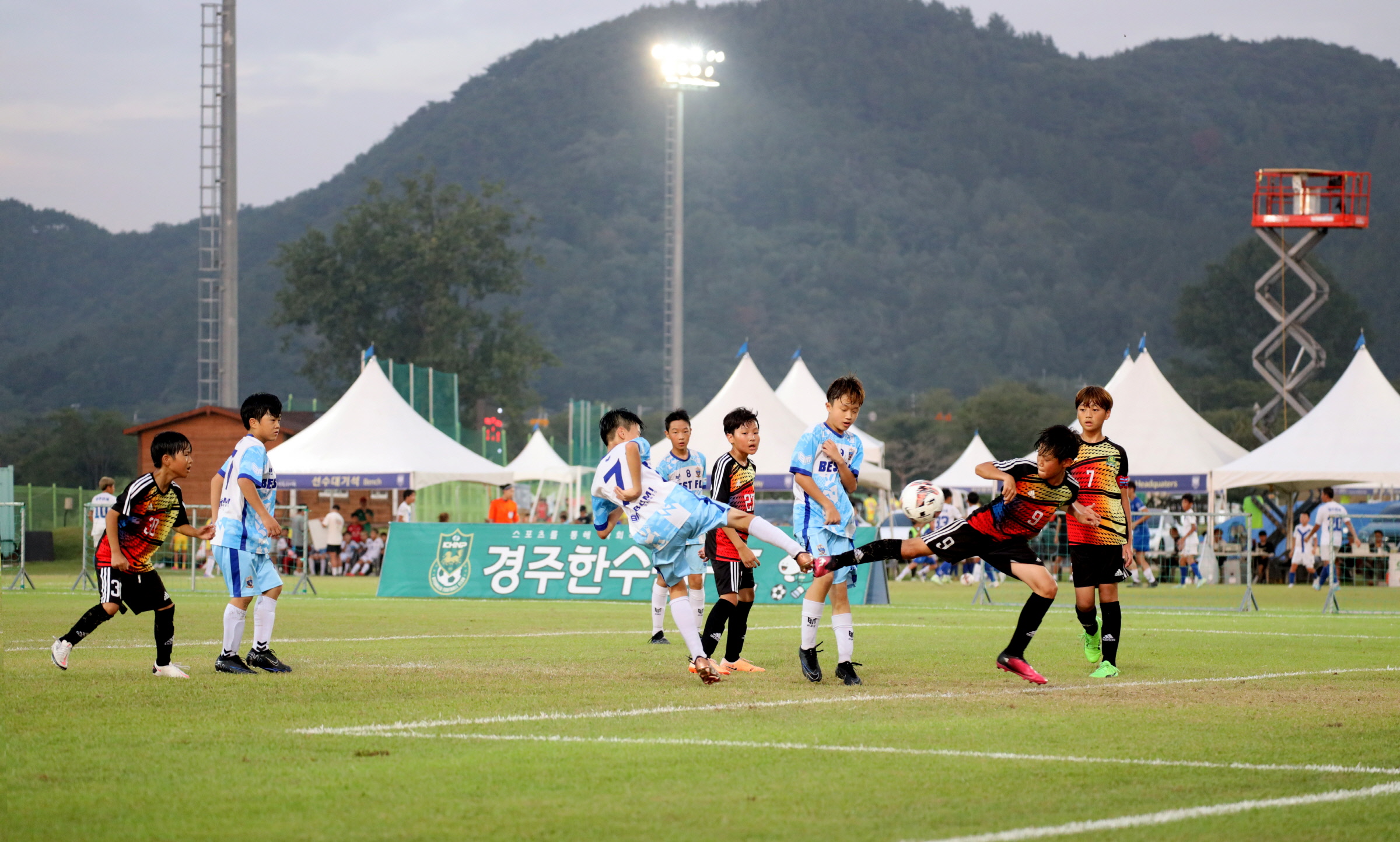 올 8월 경주서 개최된 화랑대기 전국 유소년 축구대회 모습