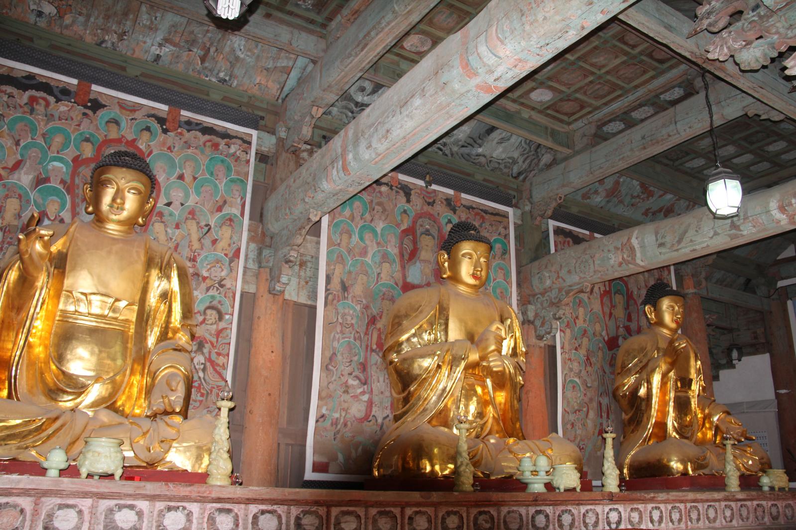 기림사 소조비로자나삼존불상4