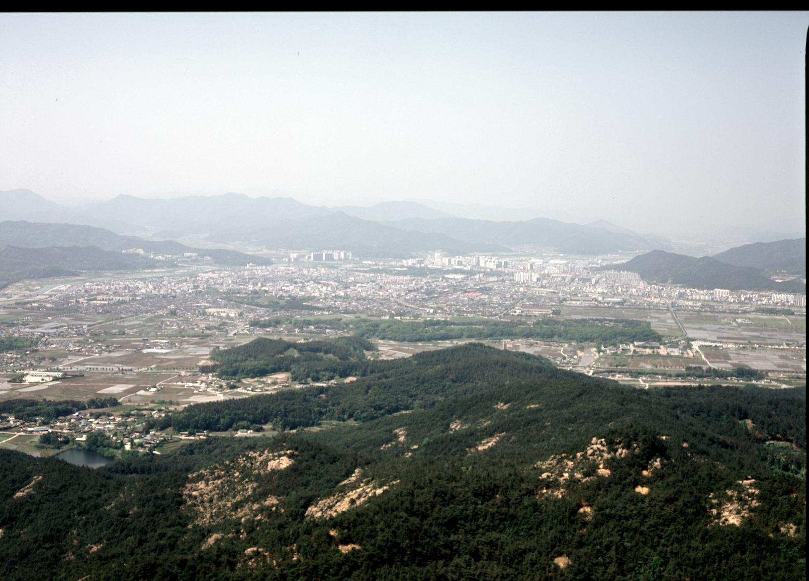 남산에서시가지항공사진