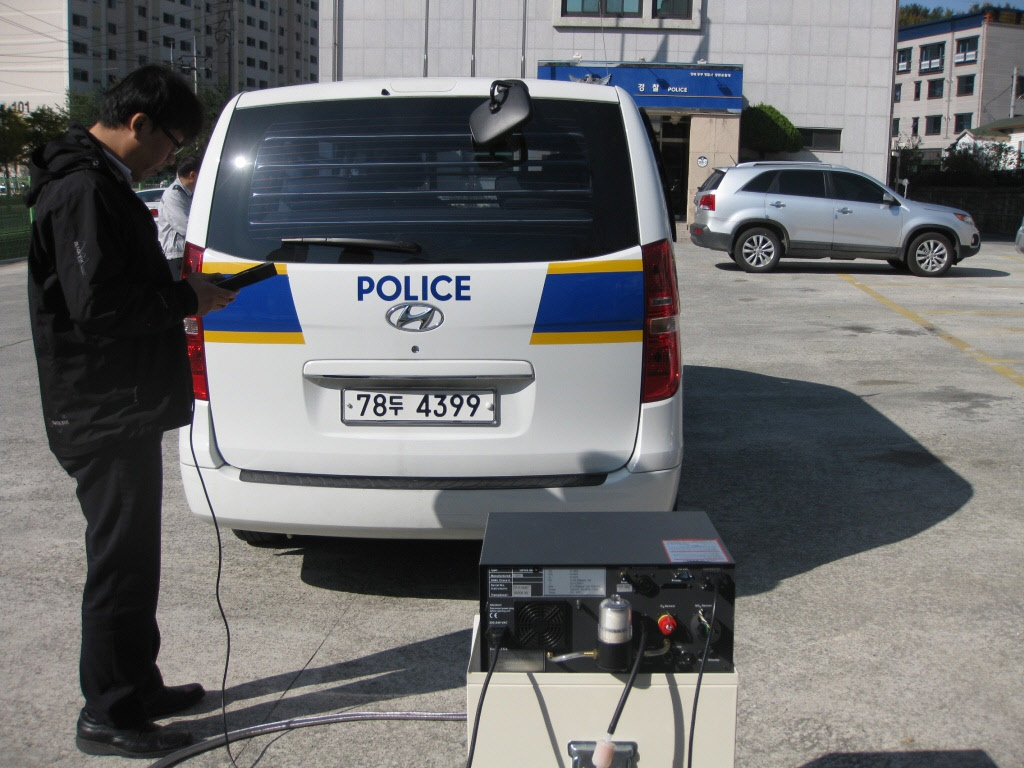 경찰차량 배출가스 측정