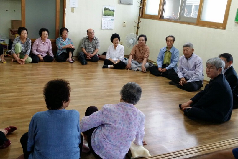 용강동장 경로당 방문 부임인사