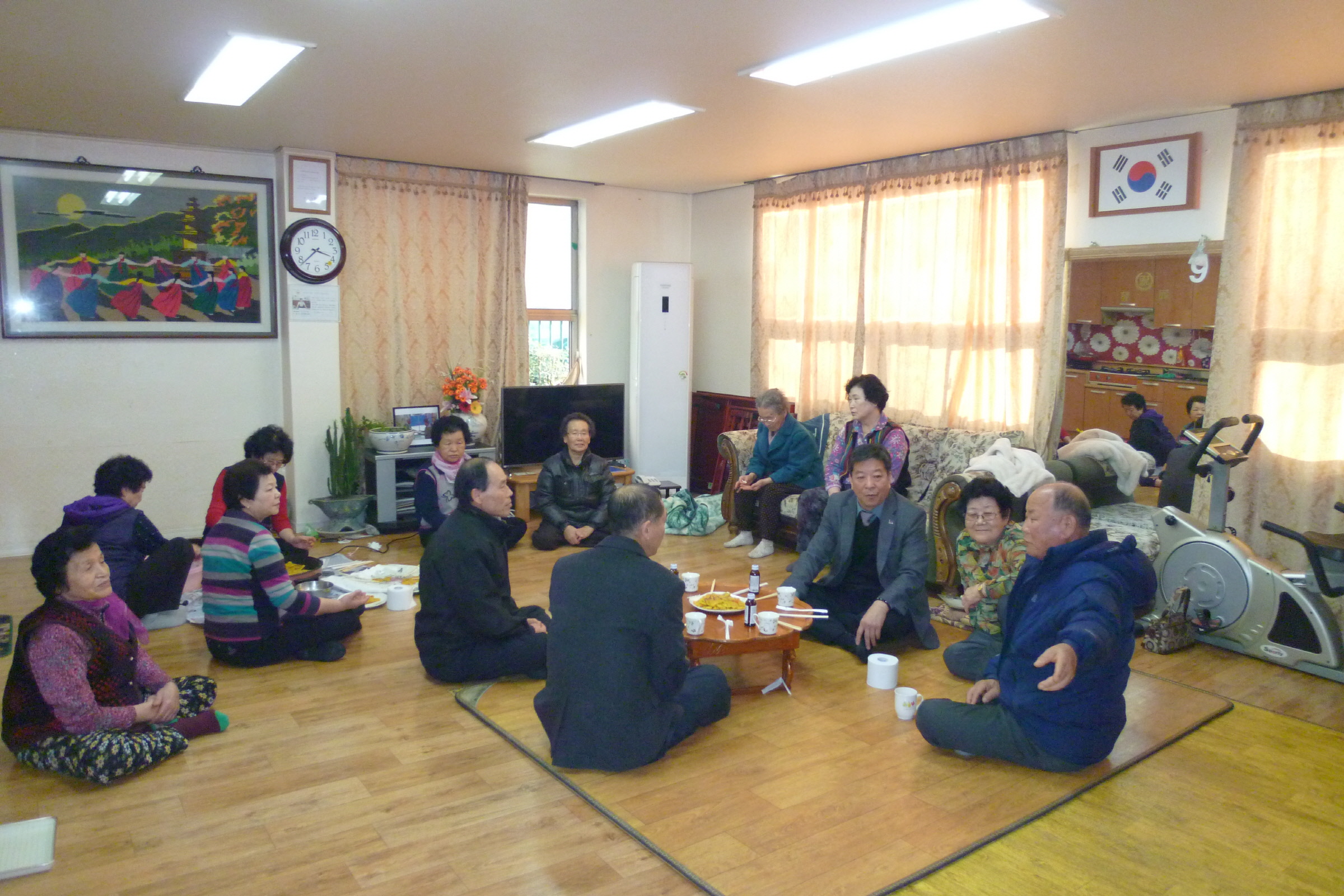 손운락 황성동장, 경로당 부임 인사