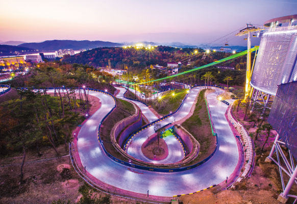 루지 코스 풍경
