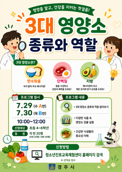 3대 영양소 종류와 역할 7월 29일 수 A반