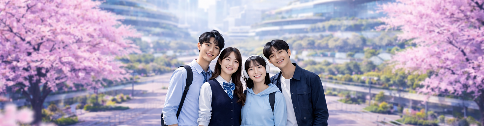 AI 시대의 진로교육을 상징하는 메인비주얼